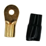 Terminal Olhal 2 Awg Preto - 6MM