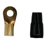 Terminal Olhal 2 Awg Preto - 8MM