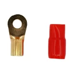 Terminal Olhal 2 Awg Vermelho - 8MM