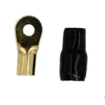 Terminal Olhal 4 Awg Preto - 6MM