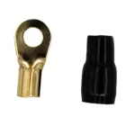 Terminal Olhal 4 Awg Preto - 8MM